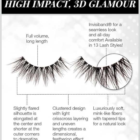 New 3 Pairs Ardell 3D Faux Mink Lashes in Black - Picture 5 of 6